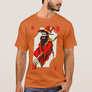 Camiseta Fácil Halloween Tocando o Costume Rei dos Diamante