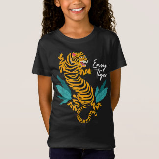 Camiseta Fácil ideia de presente de moda do tigre na moda d