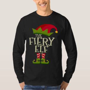 Camiseta Fácil O Elfo Fogo Natal Fantasia Família Grupo Nat