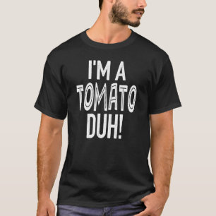Camiseta Fácil preguiçoso de tomate Halloween Eu sou um tom