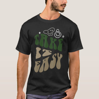 Camiseta Facilite com as letras verdes Voltar à Vintagem