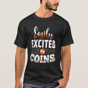Camiseta Facilmente Animada Por Moedas Numismatistas Coleçã