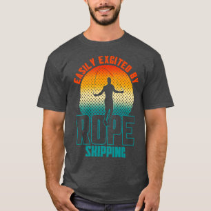 Camiseta Facilmente Animado Por Rope Ignorando Corda De Sal