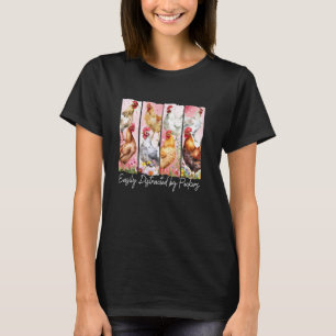 Camiseta Facilmente Distraída Por Bicos, Mãe De Frango Engr