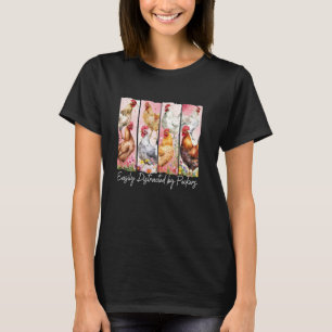 Camiseta Facilmente Distraída Por Bicos, Mãe de Frango Engr