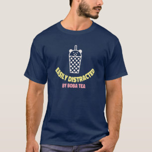 Camiseta Facilmente distraída por Boba Tea