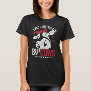 Camiseta Facilmente Distraída Por Garotas De Fazendeiros De
