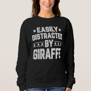 Camiseta Facilmente Distraída Por Giraffe Animal Giraffe