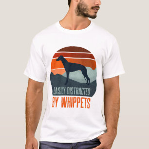 Camiseta Facilmente Distraída Por Passeios De Whippets