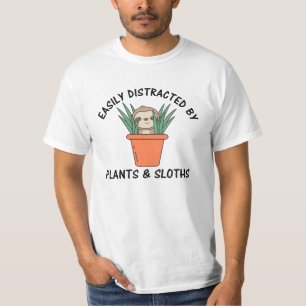 Camiseta Facilmente Distraída Por Plantas E Plantas De Lama