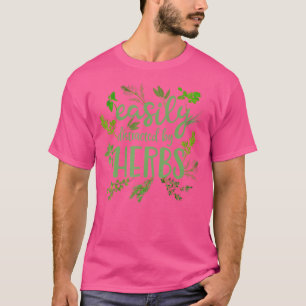 Camiseta Facilmente Distraída Por Plantas Ervas Presentes P