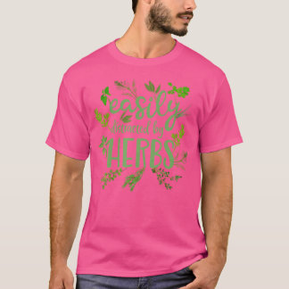 Camiseta Facilmente Distraída Por Plantas Ervas Presentes P