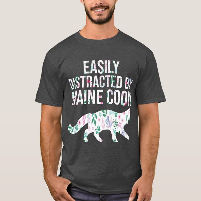 Camiseta facilmente distraído (Frente)