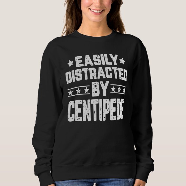 Camiseta Facilmente Distraído Pela Centopeia (Frente)