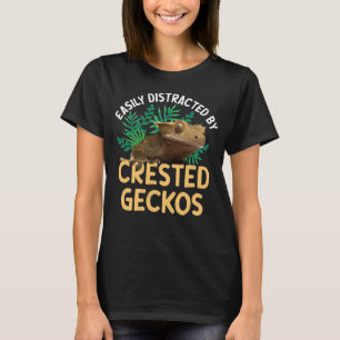 Camiseta Facilmente Distraído Pela Crested Geckos