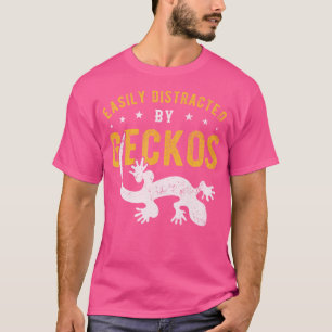 Camiseta Facilmente Distraído Pela Geckos