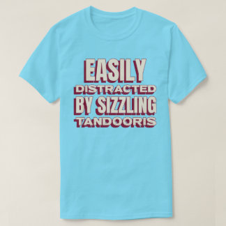 Camiseta Facilmente Distraído Pelo Amante Do Curry Tandoori