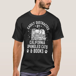 Camiseta Facilmente Distraído pelo Gato Malhado da Califórn