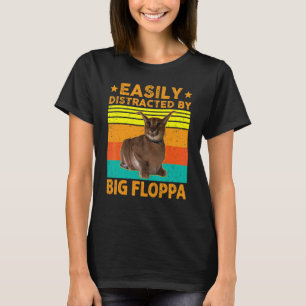 Camiseta Facilmente Distraído Pelo Grande Gato Floppa Carac