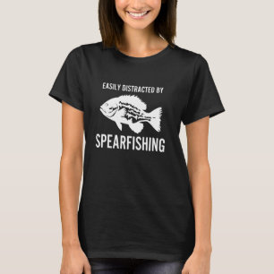 Camiseta Facilmente Distraído Pelo Grupo de Pesca com Lança