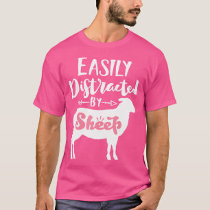 Camiseta Facilmente Distraído Pelo Proprietário De Ovinos L