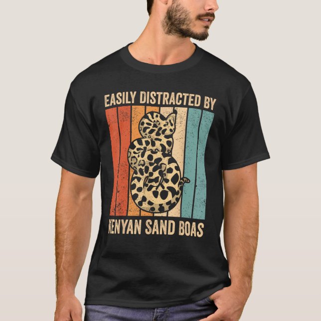 Camiseta Facilmente Distraído Pelo Proprietário do Cobra do (Frente)