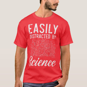 Camiseta Facilmente Distraído Pelo Science Scientist Biolog