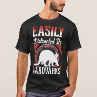Camiseta Facilmente distraído por Aardvarks
