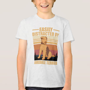 Camiseta Facilmente Distraído Por airedale terrier Amante d