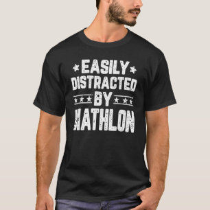 Camiseta Facilmente Distraído Por Biathlon Biathlon
