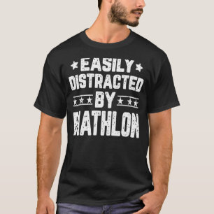 Camiseta Facilmente Distraído Por Biathlon Biathlon