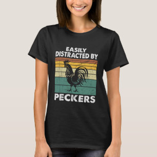 Camiseta Facilmente Distraído Por Bicos Para Quem Ama Frang