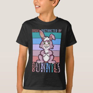 Camiseta Facilmente distraído por Bunnies Cute Bunny Lover