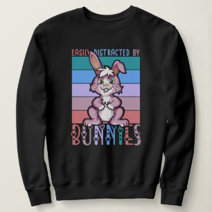 Camiseta Facilmente distraído por Bunnies Cute Bunny Lover