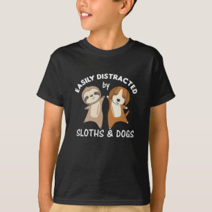 Camiseta Facilmente Distraído Por Calhas E Cães