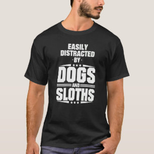 Camiseta Facilmente Distraído Por Calhas E Cães