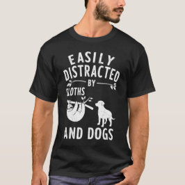 Camiseta Facilmente Distraído Por Calhas E Cães