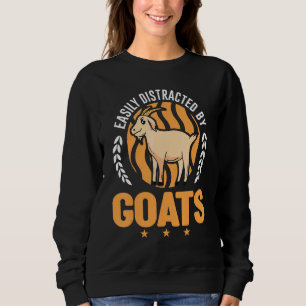Camiseta Facilmente Distraído Por Caprinos