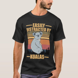 Camiseta facilmente distraído por coalas