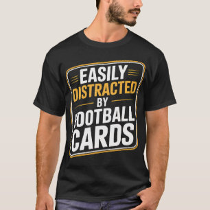Camiseta Facilmente Distraído Por Colecionador De Cartões D