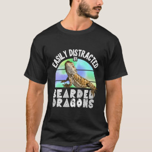 Camiseta Facilmente Distraído Por Dragões Carnados Reptile