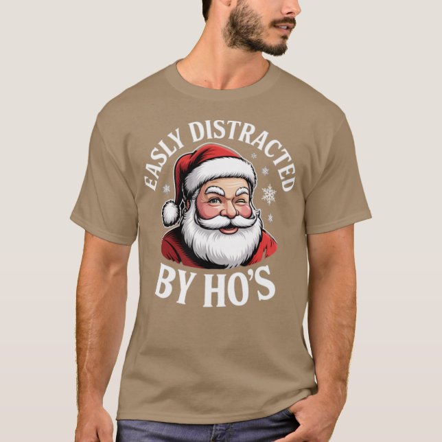 Camiseta Facilmente distraído por Hos (Frente)