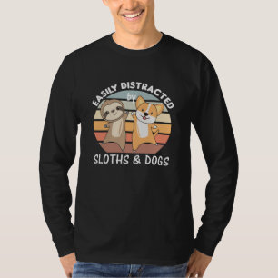 Camiseta Facilmente Distraído Por Lúteros E Cães Hund Corgi