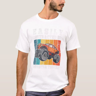 Camiseta Facilmente Distraído Por Monstros