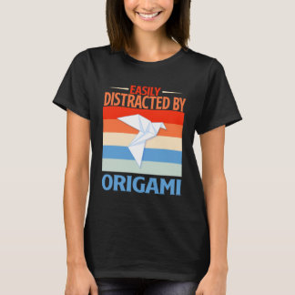 Camiseta Facilmente Distraído Por Origami