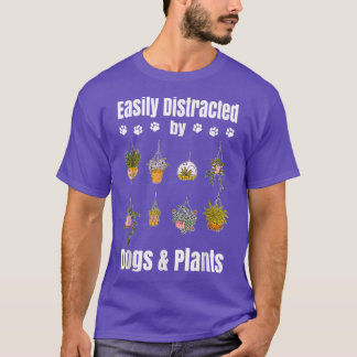 Camiseta Facilmente Distraído Por Plantas Gardener Funny Ga