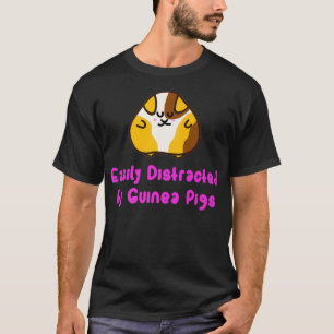 Camiseta Facilmente Distraído Por Porcos-Camisa Piggie Lov