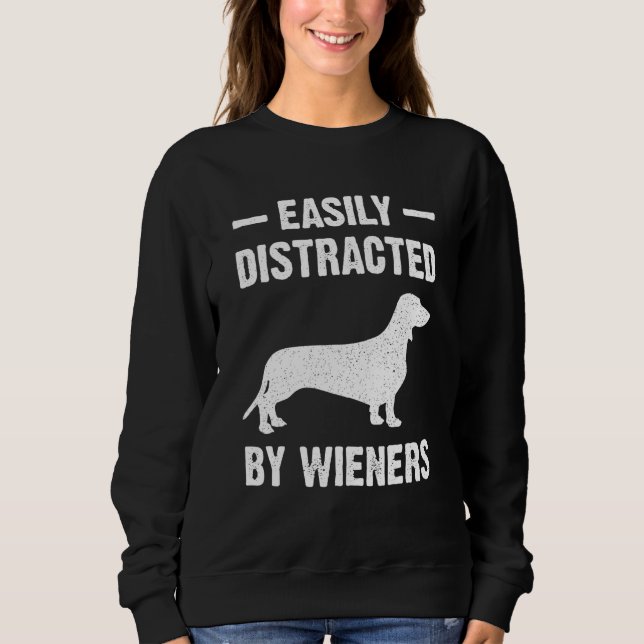Camiseta Facilmente Distraído Por Salsichas Minha Bela Babá (Frente)