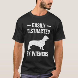 Camiseta Facilmente Distraído Por Salsichas Minha Bela Babá
