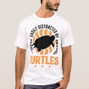 Camiseta Facilmente Distraído Por Tartarugas Mini Tartaruga